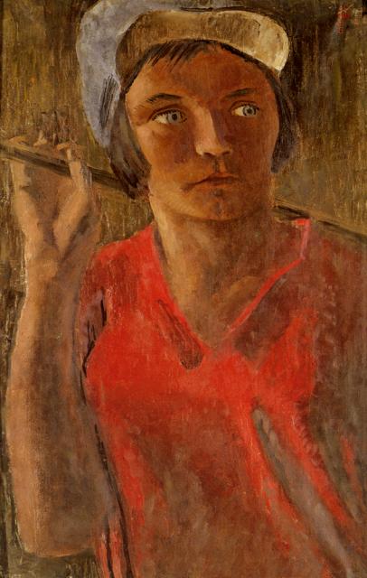 Самохвалов А.Н. Портрет полевой работницы Анны Ульяновой. 1931 Самохвалов А.Н. Портрет полевой работницы Анны Ульяновой. 1931